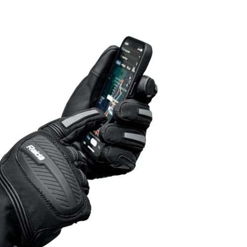 Raida Polyester Alps Cycling Waterproof Gloves | 3M Thinsulation | Touchscreen Compatible | TPR Palm Sliders (S),Black - Image 4