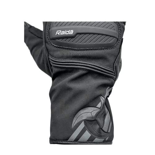 Raida Polyester Alps Cycling Waterproof Gloves | 3M Thinsulation | Touchscreen Compatible | TPR Palm Sliders (S),Black - Image 3