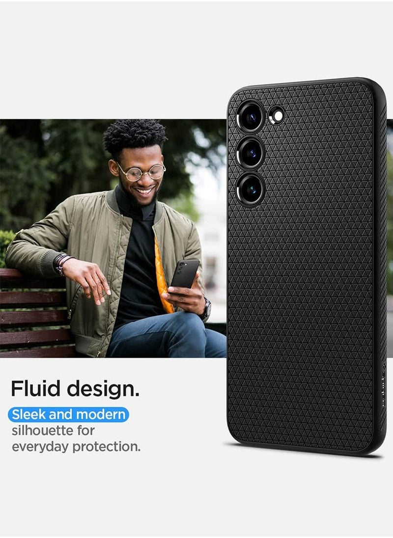 Spigen Liquid Air Samsung Galaxy S23 Case Cover - Matte Black  - Image 4