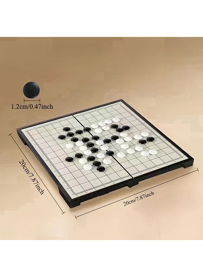 1pc Chinese Go Game Set With Folding Chessboard Classic Black And White Handmade Collectible Chess Pieces Preferred Holiday Gift - Image 3