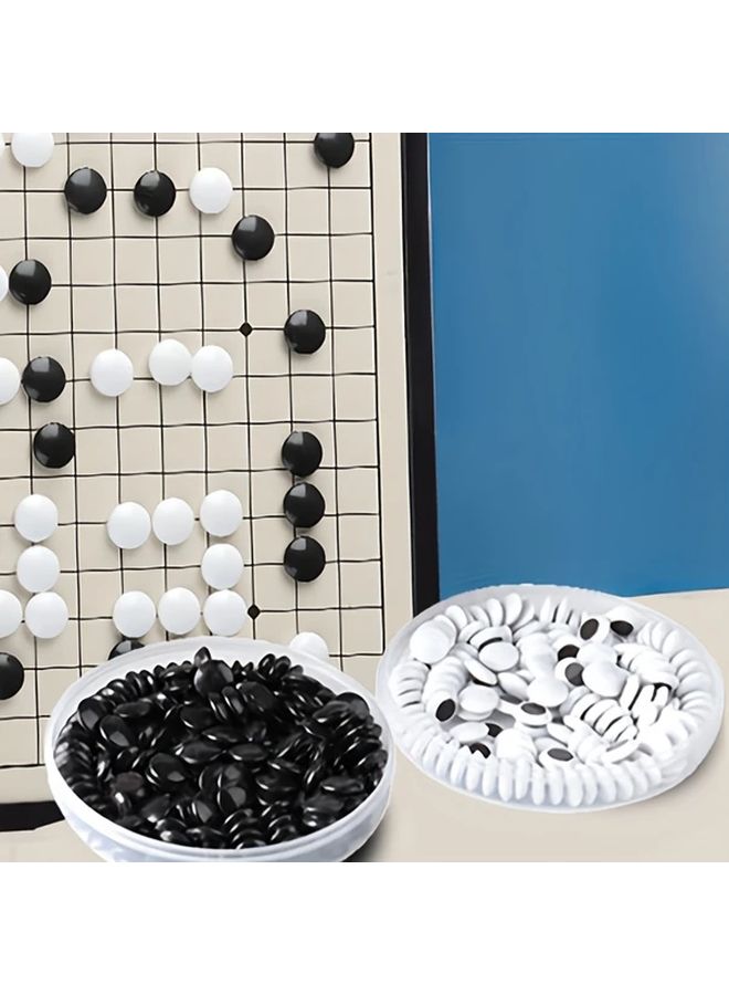 1pc Chinese Go Game Set With Folding Chessboard Classic Black And White Handmade Collectible Chess Pieces Preferred Holiday Gift - Image 1