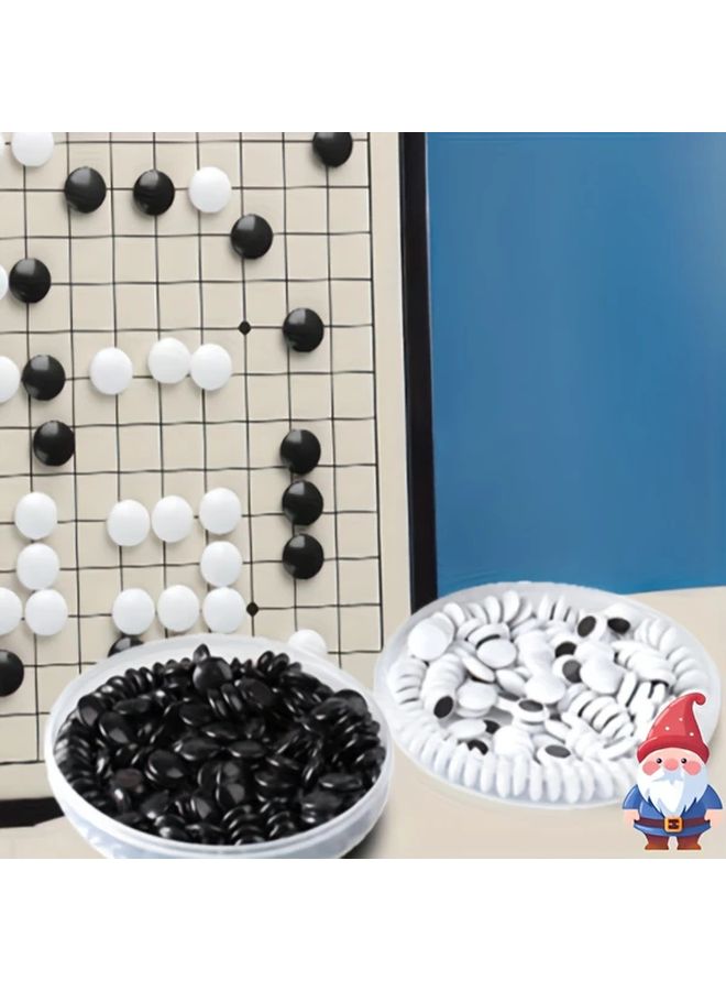 1pc Chinese Go Game Set With Folding Chessboard Classic Black And White Handmade Collectible Chess Pieces Preferred Holiday Gift - Image 4