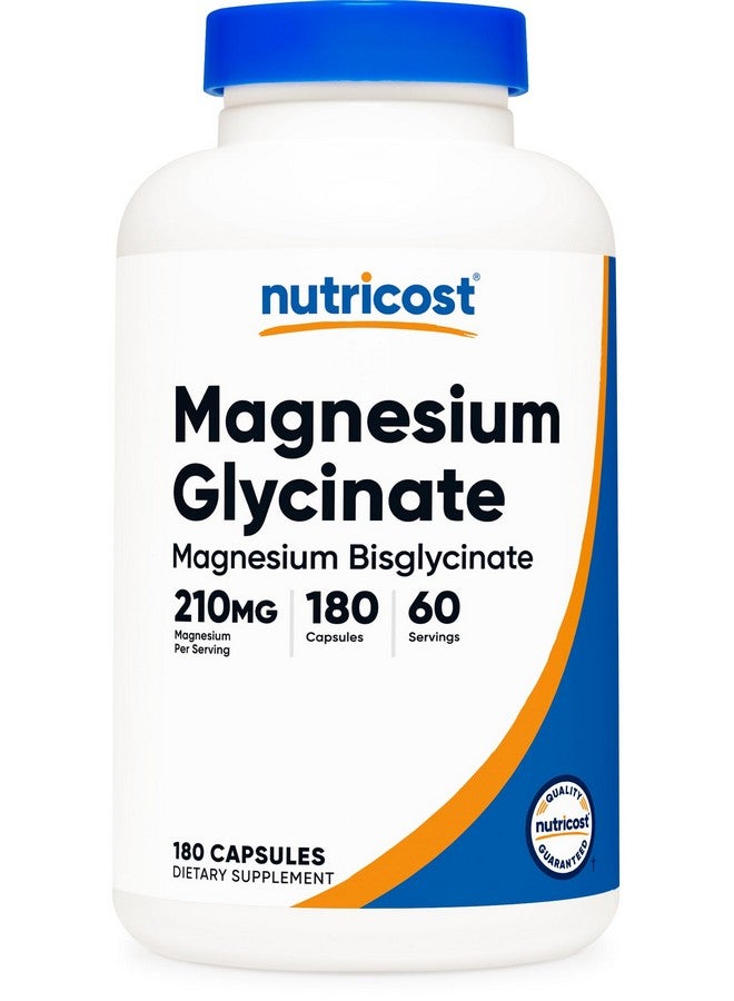 كبسولات جليسينات المغنيسيوم من نيوتريكوست (180 كبسولة، 210 ملغ لكل حصة) - مكمل جليسينات المغنيسيوم لامتصاص لطيف - Image 1