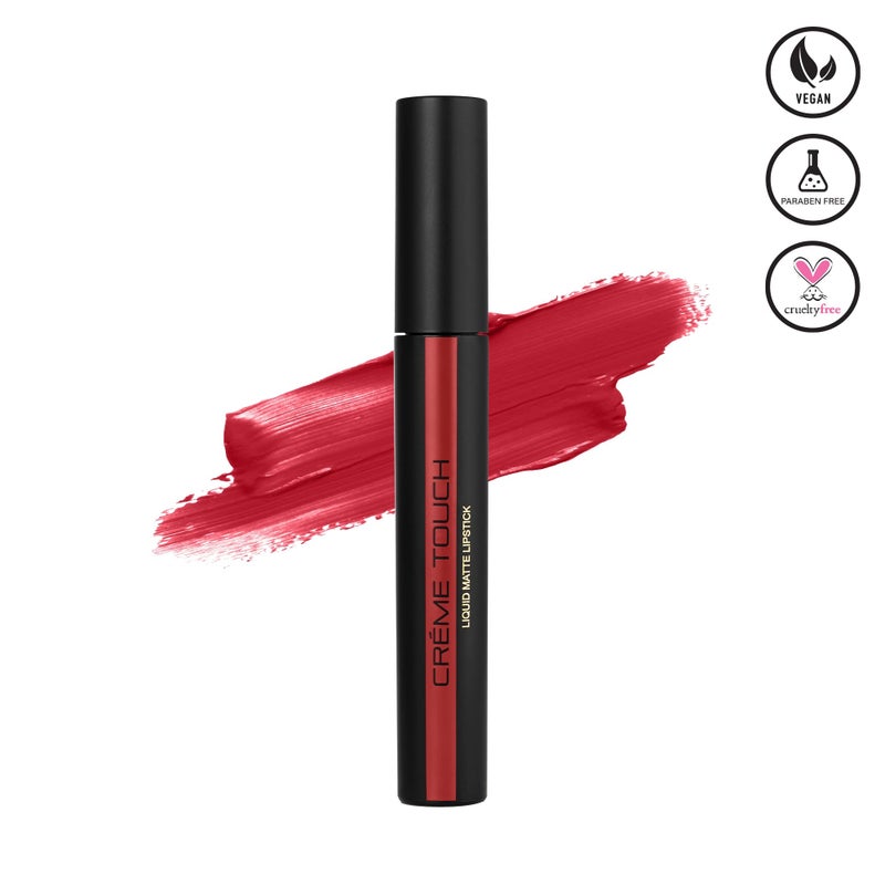 Armaf Beaute Creme Touch Liquid Lipstick 3g, Reims Colour, Semi Matte Lip Stick, Rich Pigment, Lightweight, Long Lasting, Water Proof, Non Drying Formula, Non Sticky, Effortless Single Stroke, Makeup