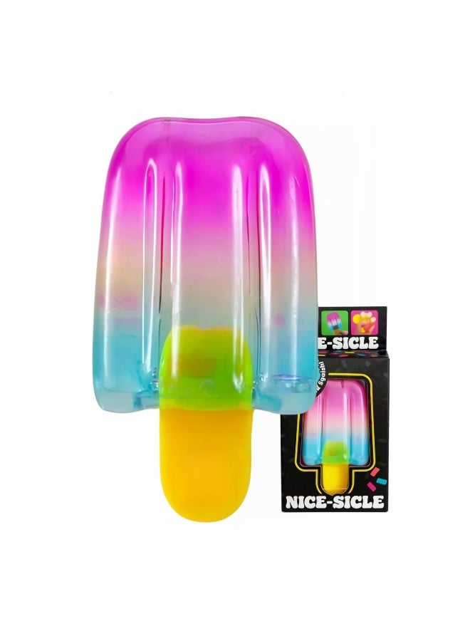 Needoh Popsicle Squishy Toy - Stress Relief Fidget Toy, Soft TPR Sensory Squeeze Ball for Kids & Adults, Portable Anxiety Relief Popsicle - Image 1