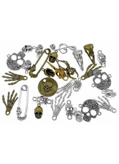 Alimitopia 100 Grams Assorted Skull Skeleton Bone Punk Steampunk Charm Pendant Connector For Diy Necklace Bracelet Jewelry Making Findings - pzsku/Z5BF4BF55B73AB1BB15DFZ/45/_/1724479252/94ffc739-f3b1-494c-9112-34d4db095e78