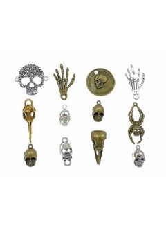 Alimitopia 100 Grams Assorted Skull Skeleton Bone Punk Steampunk Charm Pendant Connector For Diy Necklace Bracelet Jewelry Making Findings - pzsku/Z5BF4BF55B73AB1BB15DFZ/45/_/1724479267/47f5140d-d5d2-4fa5-a04f-249de3c47241