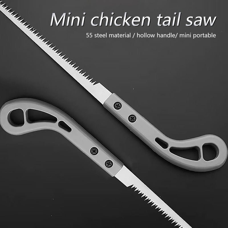 Mini chicken tail saw, sharp garden saw, woodworking hand saw, small household fine-tooth wall panel saw - Image 3