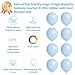 KUULBELA 110pcs Pastel Blue Balloon 12 Inch Pastel Blue Latex Balloons for Birthday Party Baby Shower Weddingwith 2 Ribbons - Image 4