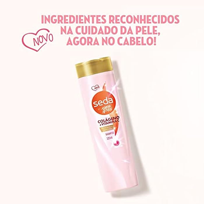 Seda - Linha Niina Secrets - Shampoo Colageno E Vitamina C 325 Ml - (Niina Secrets Collection - Colagen & Vitamin C Shampoo 11 Fl Oz) - Image 5