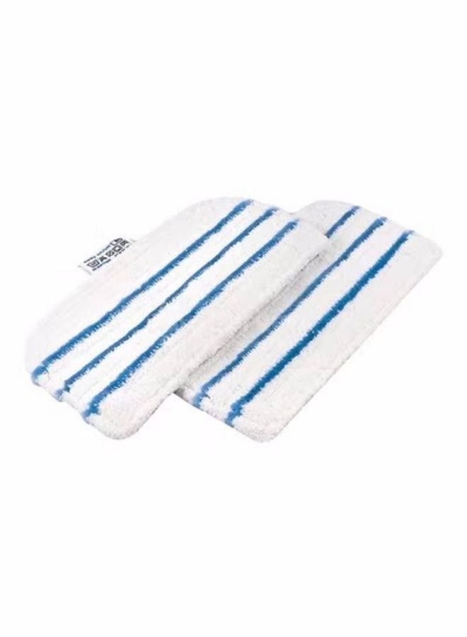 Black Steam Mop Replacement Pads Pack of 2 Durable Microfiber Cleaning Pads for Home Use and Everyday Floor Cleaning - Image 1