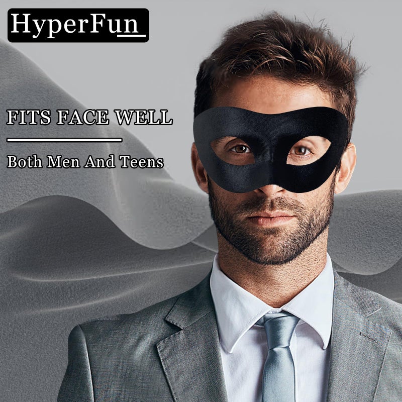 HyperFun Masquerade Mask for Men Classic Vintage Venetian Mens Mask Lightweight Gentle, Specially for Costume, Theme Parties (Classic Robin) - Image 2