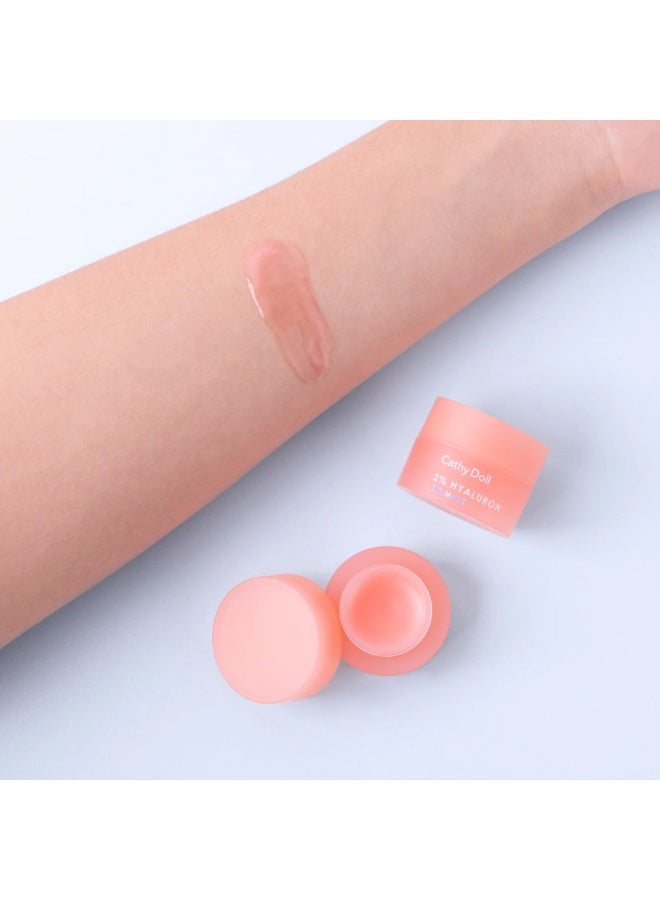 كاثي دول قناع الشفاه الخوخي من كاثي دول | حمض الهيالورونيك ٢٪ | ترطيب عميق وترطيب مكثف للشفاه الجافة والمتشققة - Image 2