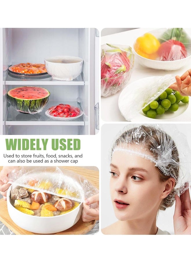 300 قطعة من أغطية أوعية الطعام البلاستيكية، لخبز العجين المخمر، قابلة للتمدد للحفاظ على الطعام طازجًا بعيدًا عن الغبار - Image 5
