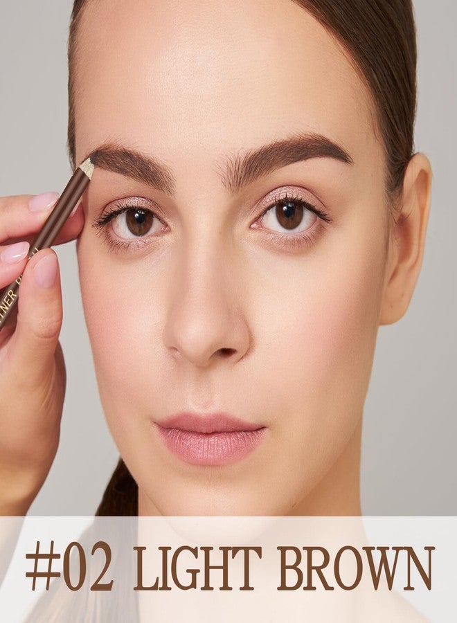 Apooliy 10pcs Eyebrow Pencil Set，Long Wear Brow Pencil with Sharpener,Waterproof Eyebrow Pen,Easy Application for Brows & Eyes - Image 2