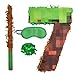 WUEURU Number 7 Pixel PinataBirthday Pinata withwith BlindfoldConfetti and Bat Stick for Groovy Hippie Theme Birthday Party Game Decorations Photo Props Wedding Christmas Party Supplies - Image 2