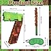 WUEURU Number 7 Pixel PinataBirthday Pinata withwith BlindfoldConfetti and Bat Stick for Groovy Hippie Theme Birthday Party Game Decorations Photo Props Wedding Christmas Party Supplies - Image 4