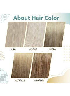 Full Shine Brown To Blonde Hair Extensions 18 Inch Sew In Human Hair Extensions Ash Brown Ombre 60 Platinum Blonde Weft Hair Extensions 100 Grams Weave In Extensions Blonde Bundles  - Image 5