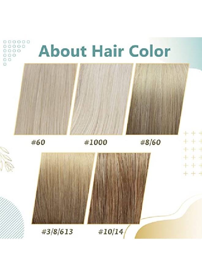 Full Shine Brown To Blonde Hair Extensions 18 Inch Sew In Human Hair Extensions Ash Brown Ombre 60 Platinum Blonde Weft Hair Extensions 100 Grams Weave In Extensions Blonde Bundles  - Image 5