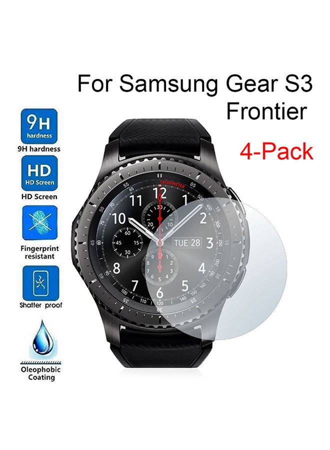 Voberry 4-Piece HD Protector Film For Samsung Gear S3 Frontier Clear - Image 2