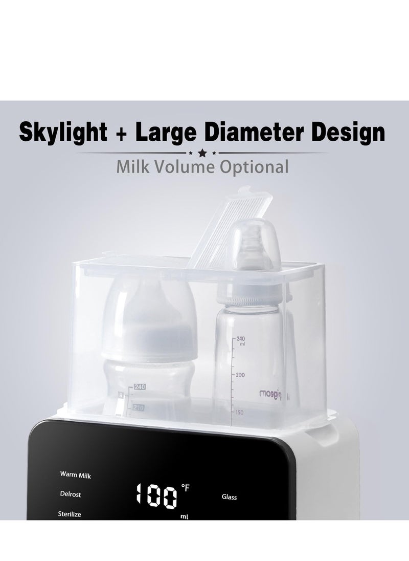 ARCOON - ARCOON Double Baby Milk Warmer 8-in-1 Fast Baby Milk Warmer with Timer for Breastmilk , Multifunctional Baby Milk Warmer with Food Hatter - Image 1