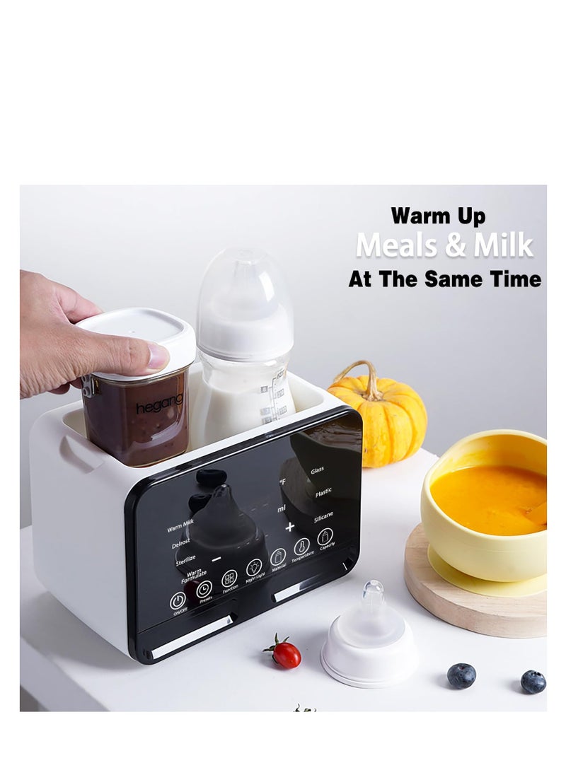 ARCOON - ARCOON Double Baby Milk Warmer 8-in-1 Fast Baby Milk Warmer with Timer for Breastmilk , Multifunctional Baby Milk Warmer with Food Hatter - Image 1