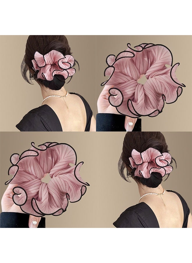 4 Pieces Of Elegant Fabric Hair Ties In Simple Colors For Women, These Hair Ties Are Perfect For Daily Use And Suitable For All Ages - Image 5