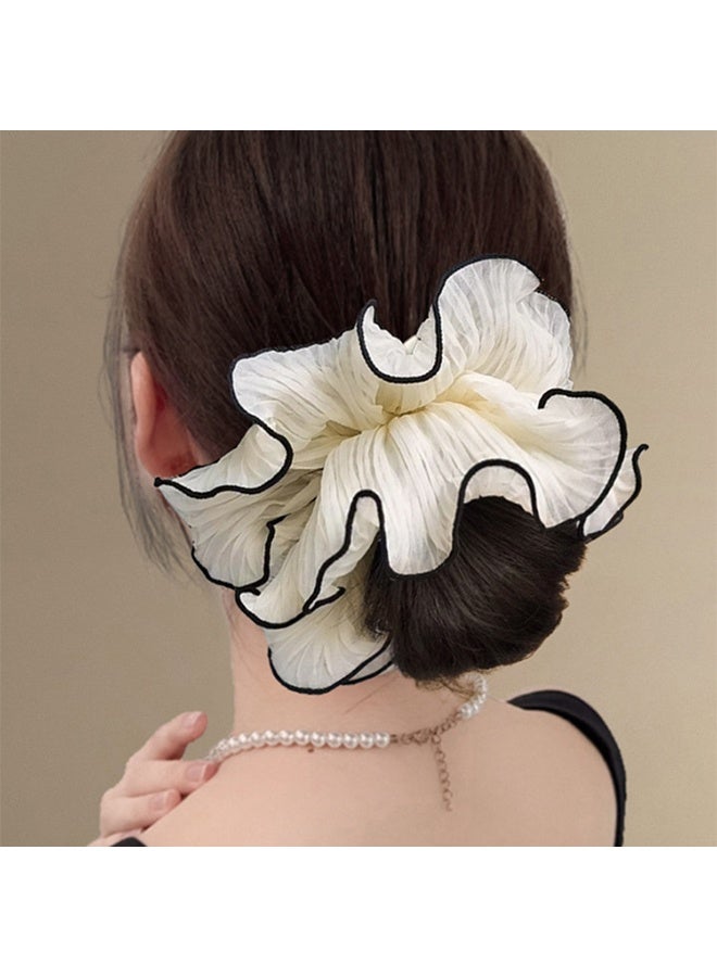 4 Pieces Of Elegant Fabric Hair Ties In Simple Colors For Women, These Hair Ties Are Perfect For Daily Use And Suitable For All Ages - Image 3