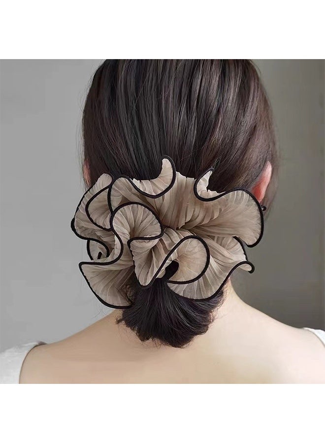 4 Pieces Of Elegant Fabric Hair Ties In Simple Colors For Women, These Hair Ties Are Perfect For Daily Use And Suitable For All Ages - Image 4