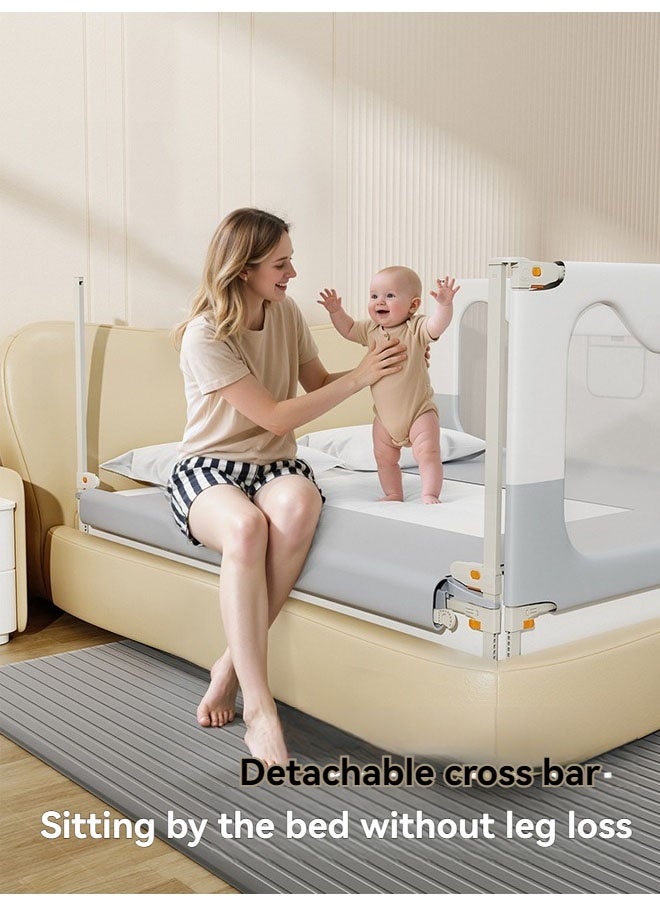 Beauenty Bed Rails for Toddlers, with Headboard Rod -Height Adjustable Baby' Safety Bed Rails Guard (1-Piece) - Image 3