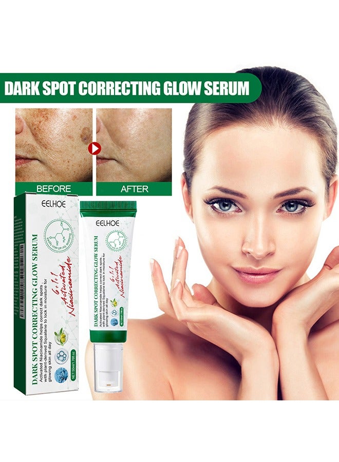 EELHOE Dark Spot Correcting Glow Serum, Moisturizing Whitening Brightening Serum, Dark Spot Treatment, Repair Dullness, for Acne Scars, Fine Lines, Hyperpigmentation and Dark Circles 50ml - Image 1