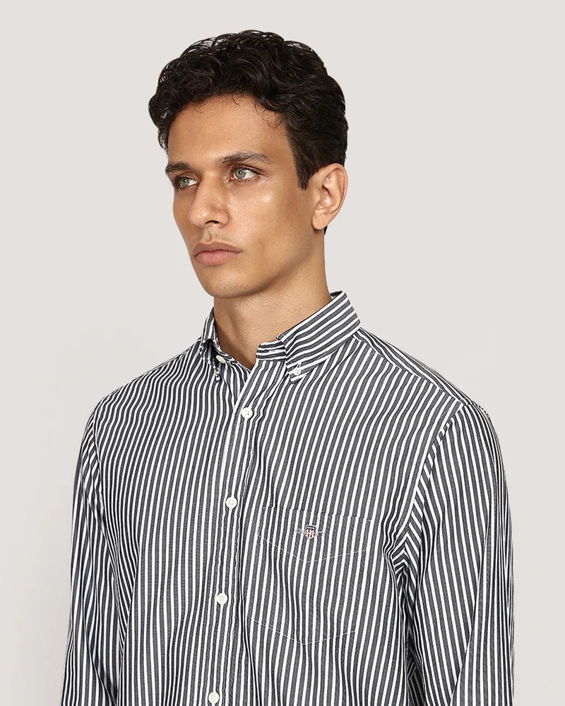 GANT  Regular Classic Poplin Stripe Shirt for Men | Best Price UAE