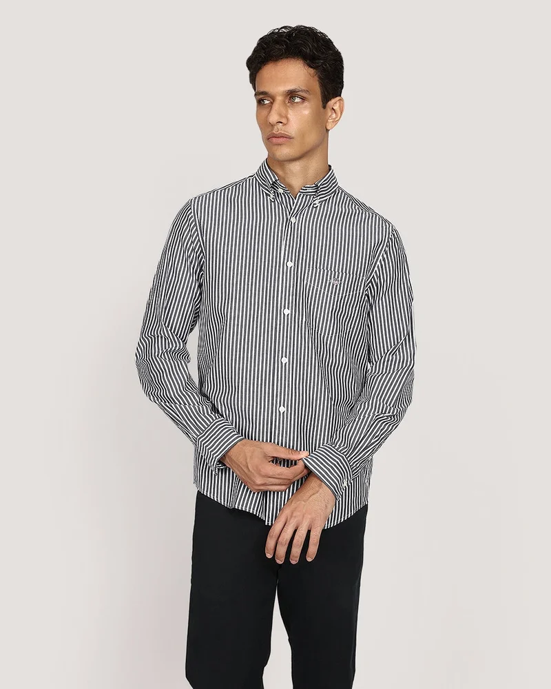 GANT  Regular Classic Poplin Stripe Shirt for Men | Best Price UAE
