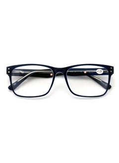 V.W.E. Men Premium Rectangle Stainless Steel Reading Glasses Wide Fitment Metal Reader (Dark Blue 1.25)  - Image 3