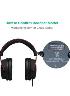 Generic استبدال ميكروفون الألعاب لسماعات الألعاب Kingston HyperX Cloud Alpha، ذراع ميكروفون سماعة الرأس 3.5 ملم  - Image 5