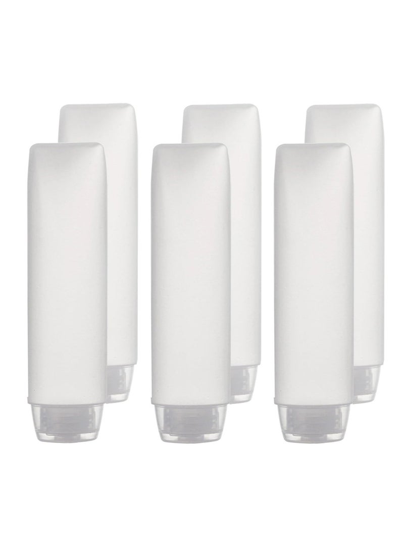 Oasisgalore 6-Pack Travel Size Plastic Squeeze Bottles, 30ml/1oz, TSA Approved for Liquids & Toiletries.  - Image 1