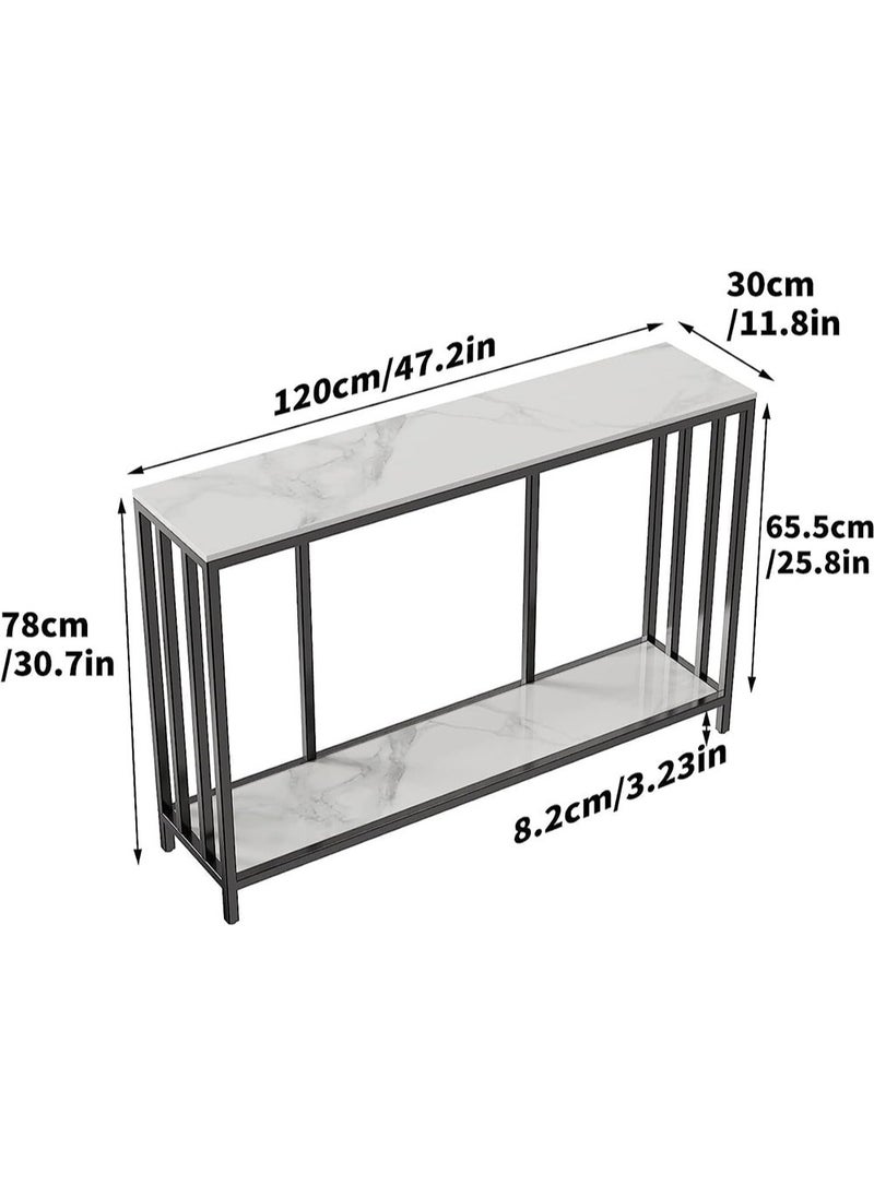 طاولة كونسول ضيقة للمدخل، طاولة رواق شديدة اللمعان مع رف سفلي عصري للأريكة الجانبية والبهو وغرفة المعيشة، 78×30×120 سم - pzsku/Z5BF581D8EE1938B7F7E0Z/45/_/1730095658/279b8717-8219-4485-b011-839ad8c9b728