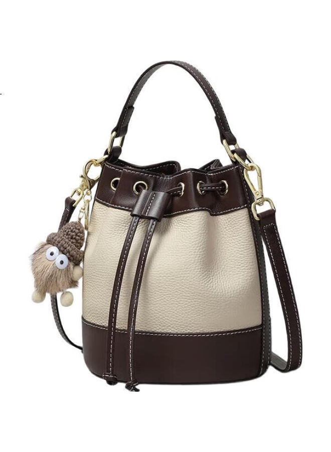 Viney Leather Handbag, Women'S Crossbody Bucket Bag, Luxury Shoulder Tote Bag, Birthday Gift For Girlfriend, Qixi Festival Present - Image 3