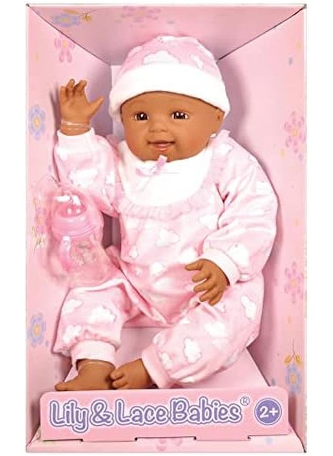Lotus - Afro American No Hair Soft Bodied Baby Doll 18 Inch Size - Image 1