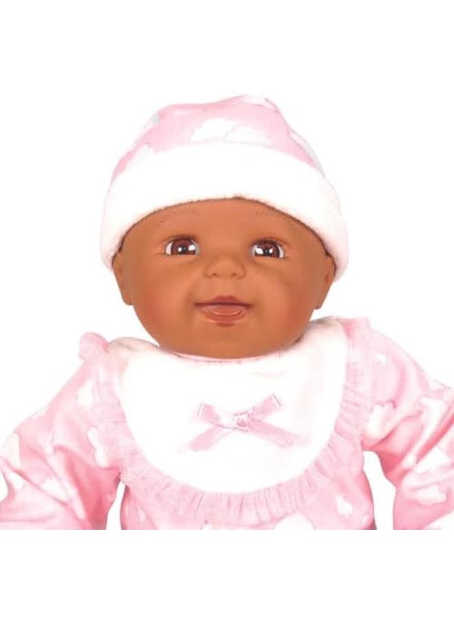 Lotus - Afro American No Hair Soft Bodied Baby Doll 18 Inch Size - Image 1
