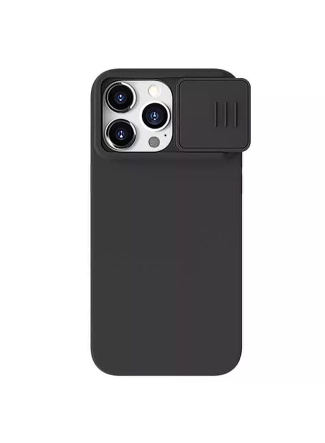 Nillkin CamShield Silky silicone Back Cover for Apple iPhone 14 Pro Max (2022) - Classic Black - Image 1