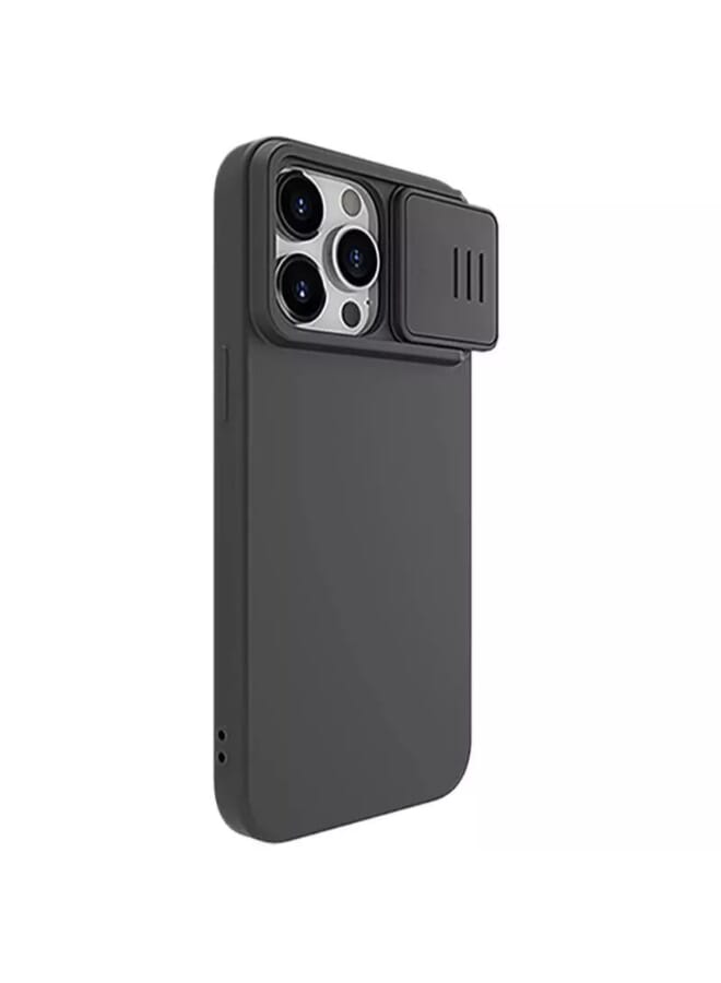 Nillkin CamShield Silky silicone Back Cover for Apple iPhone 14 Pro Max (2022) - Classic Black - Image 3