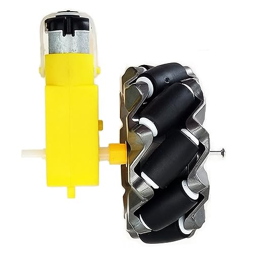 DWWTKL DIY Mecanum Robot Kit - 4WD Omnidirectional Wheels & Motors (4Pcs Wheels, 4Pcs TT Motor) - Image 5
