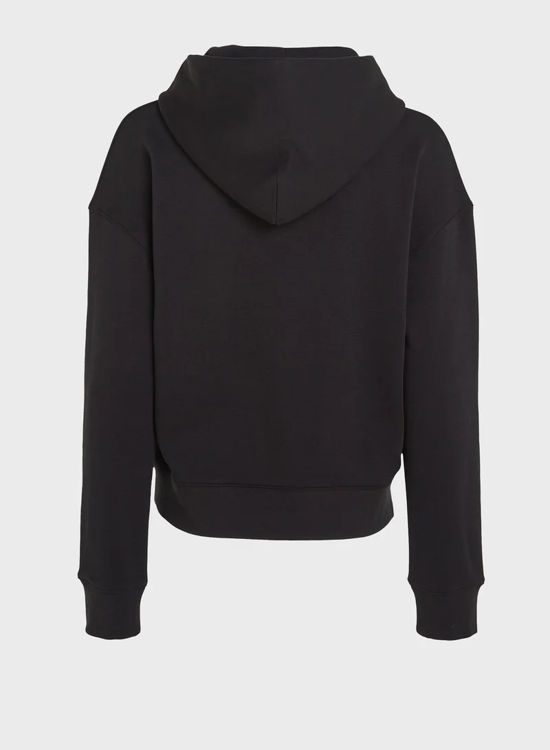 CALVIN KLEIN Logo Knitted Hoodie