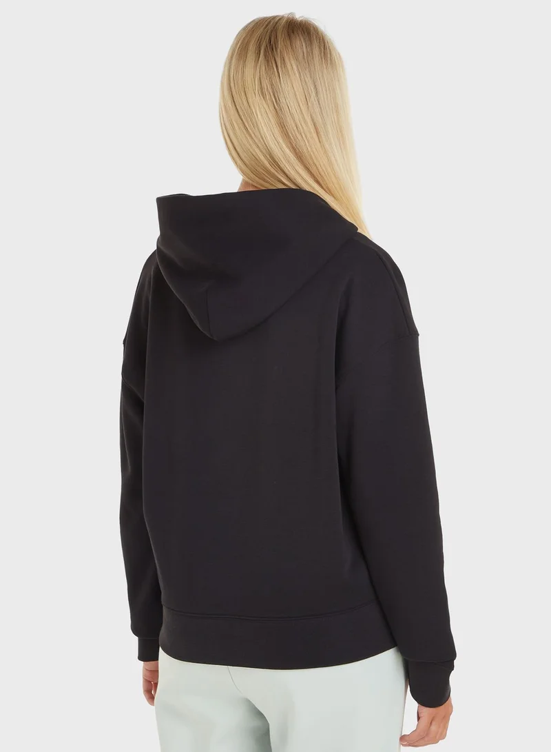 CALVIN KLEIN Logo Knitted Hoodie