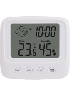 Weather Forecast Indoor Thermometer And Clock Humidity Meter For Kids Thr339  - Image 1