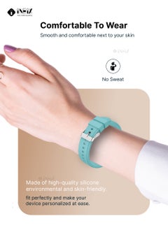 INEIX Silicone Replacement Strap For Samsung Galaxy Watch Active 40mm  Cyan  - Image 3