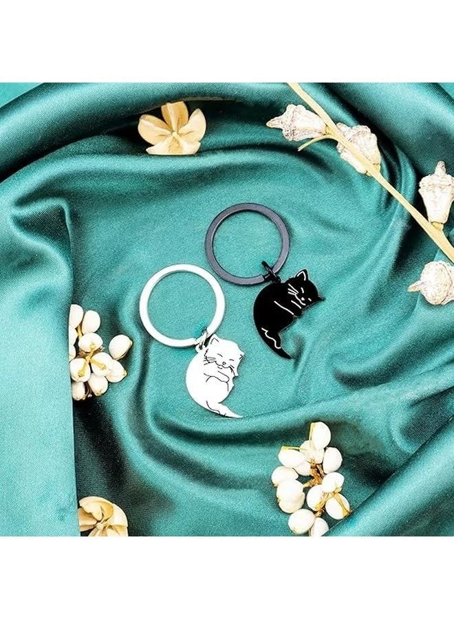 Cat Keychain Valentines Day Gifts For Her Him Couples Matching Keychains - Image 4