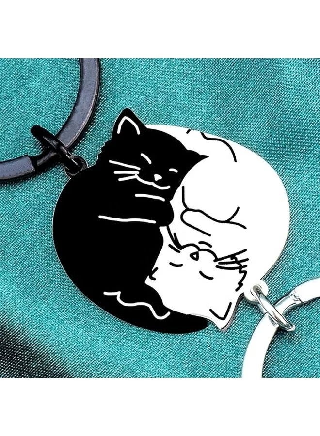 Cat Keychain Valentines Day Gifts For Her Him Couples Matching Keychains - Image 5
