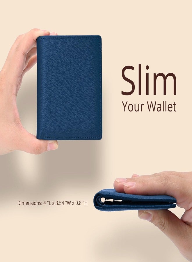 Bveyzi Ultra Slim Small RFID Wallet for Women, Leather Tiny Thin Bifold Pocket Ladies Wallet - Image 2